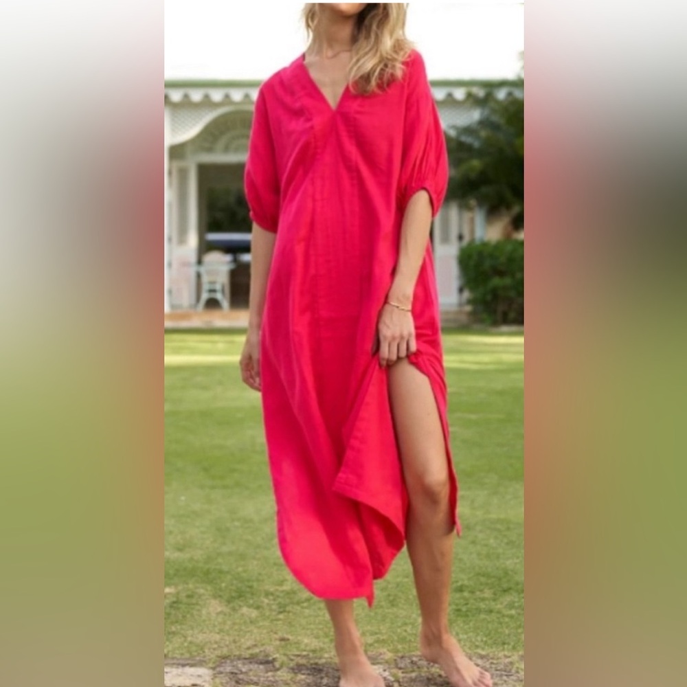 LAKE Guaze Caftan in Heatweave size Medium